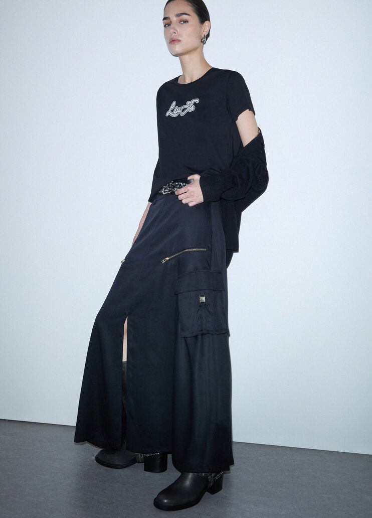 Long Cargo Skirt black Liu Jo - medium