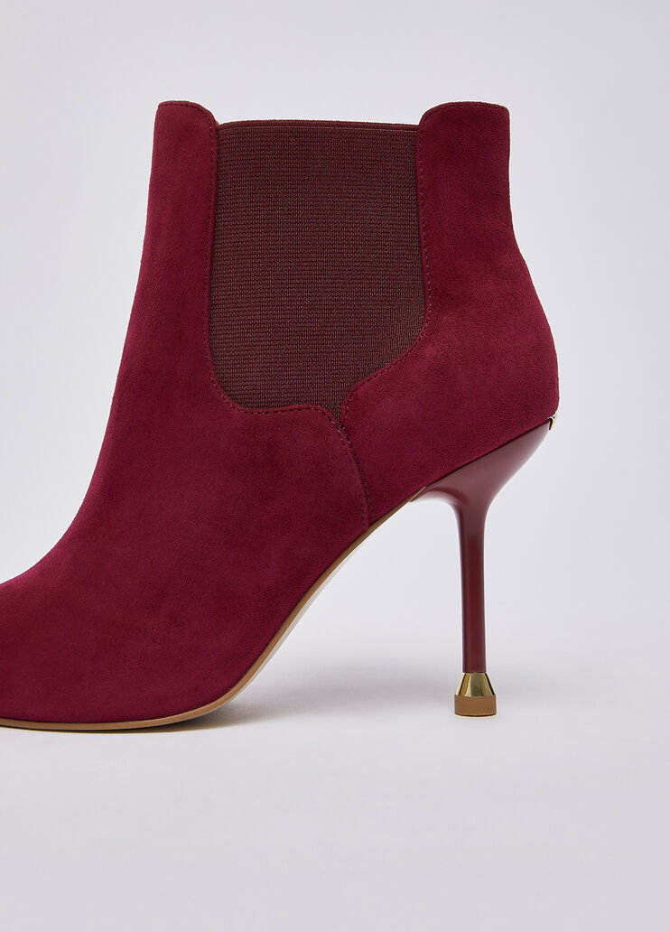 Ankle boots in suede burgundy Liu Jo - medium