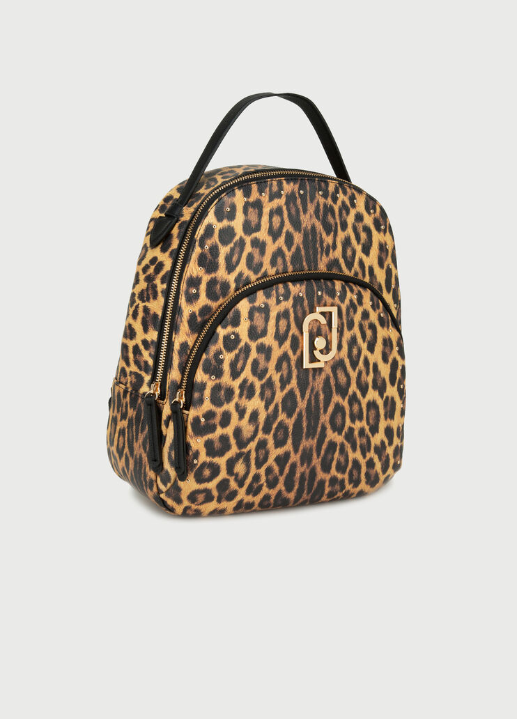 Dappled backpack Leopard/brown Liu Jo - large image number 1