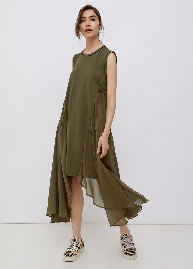 Short dress with chiffon mimetic Liu Jo - large image number 4 Short dress with chiffon mimetic Liu Jo - large image number 4