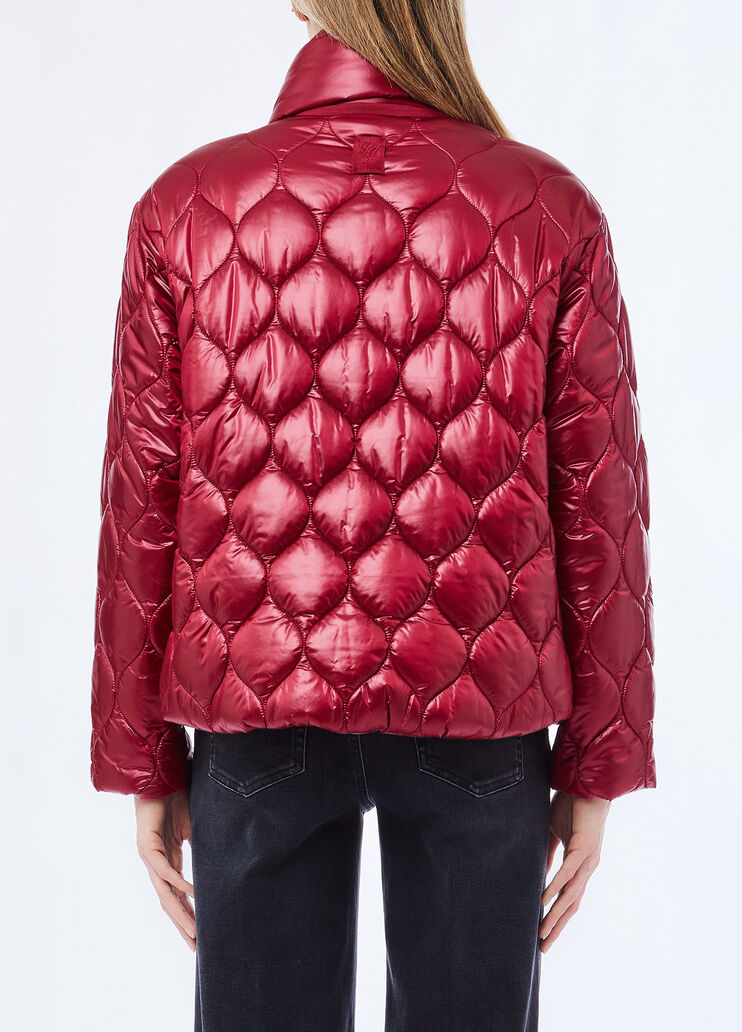 Quilted jacket with scarf iridescent red Liu Jo - medium