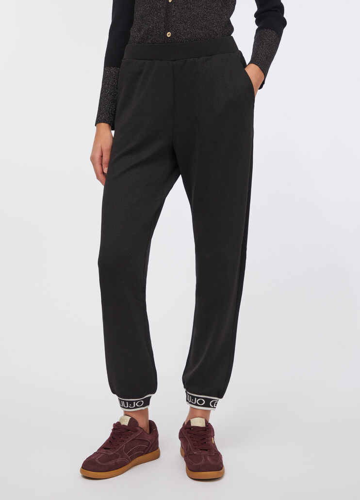 Lurex® joggers black Liu Jo - large image number 0