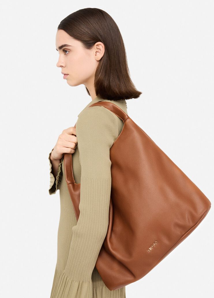 Large hobo bag with strap gingerbread Liu Jo - medium Large hobo bag with strap gingerbread Liu Jo - medium