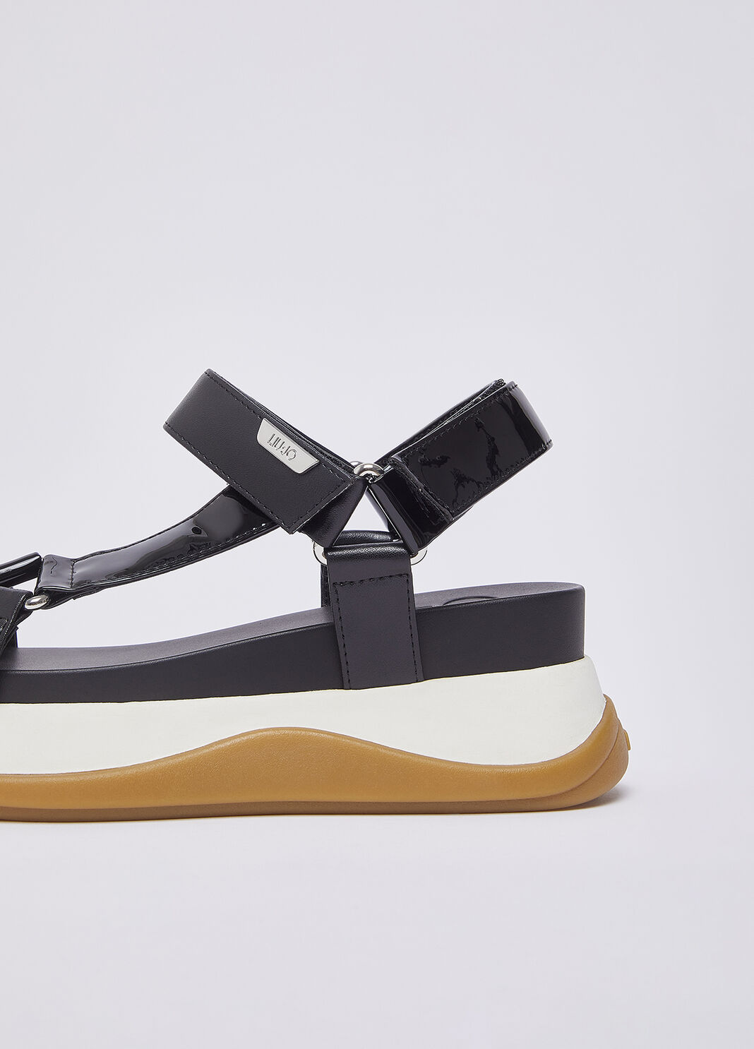 Patent leather sandals black Liu Jo - large image number 5