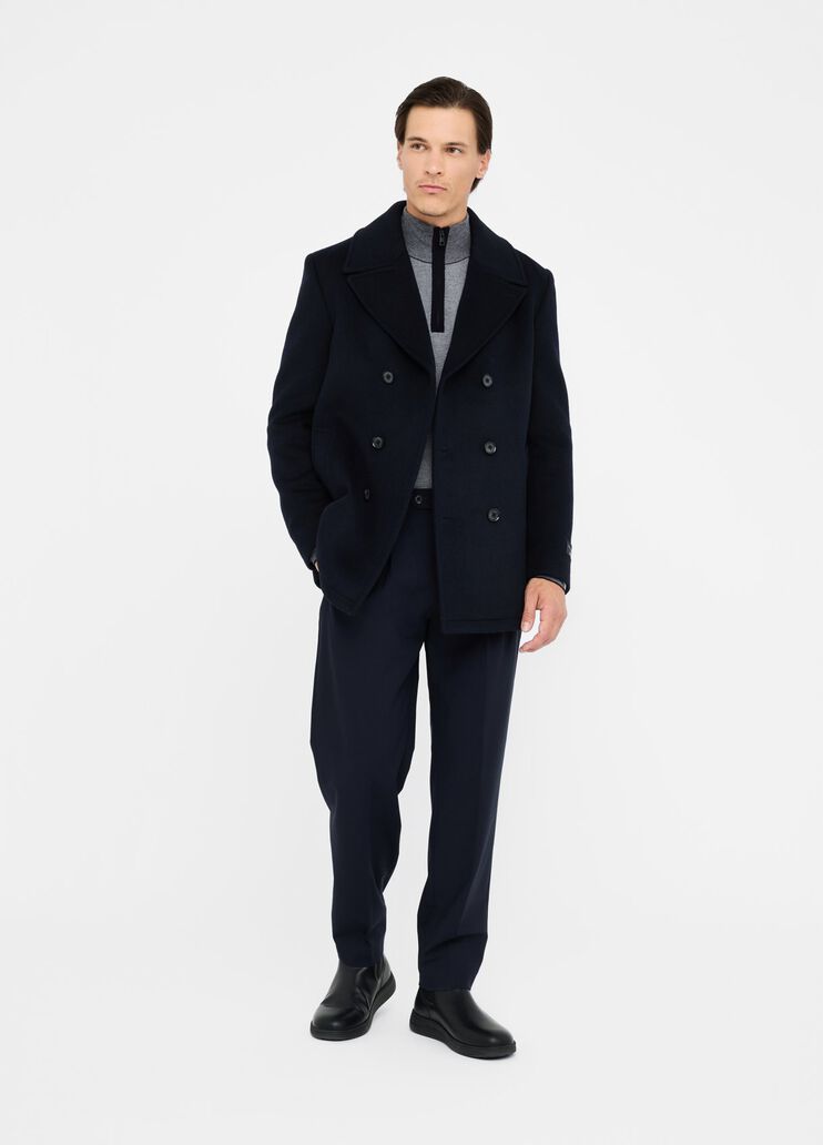 Wool and cashmere peacoat dark blue Liu Jo - medium