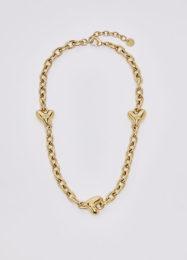 Collier &agrave; maillons en forme de c&oelig;ur or Liu Jo - medium