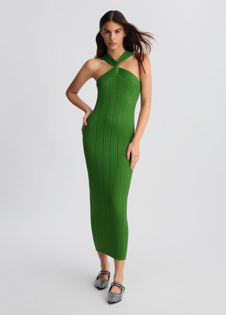 Knit sheath dress green Liu Jo - large image number 0 Knit sheath dress green Liu Jo - large image number 0