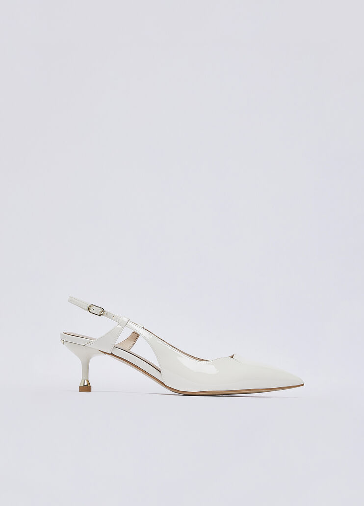 Slingback in vernice latte Liu Jo - medium