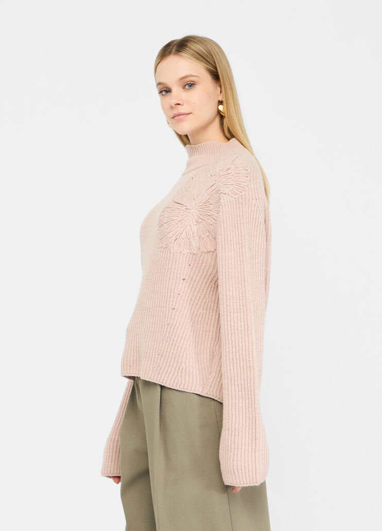 Wool sweater  powder pink Liu Jo - large image number 3 Wool sweater  powder pink Liu Jo - large image number 3