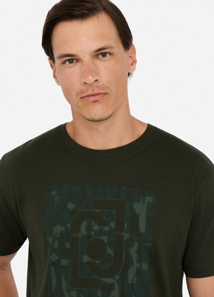 T-shirt with logo moss green Liu Jo - large image number 4 T-shirt with logo moss green Liu Jo - large image number 4