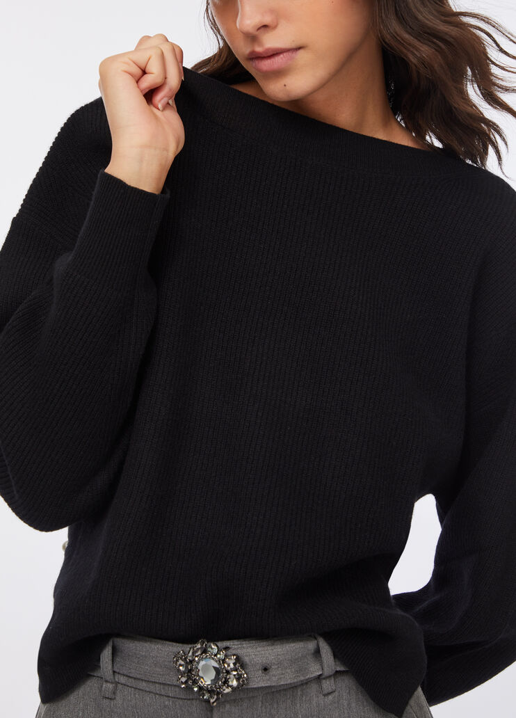 Wool and cashmere sweater black Liu Jo - large image number 4