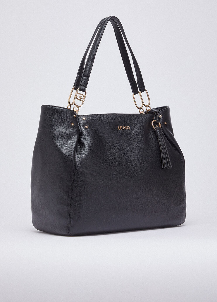 Sac porté épaule format moyen noir Liu Jo - large image number 1