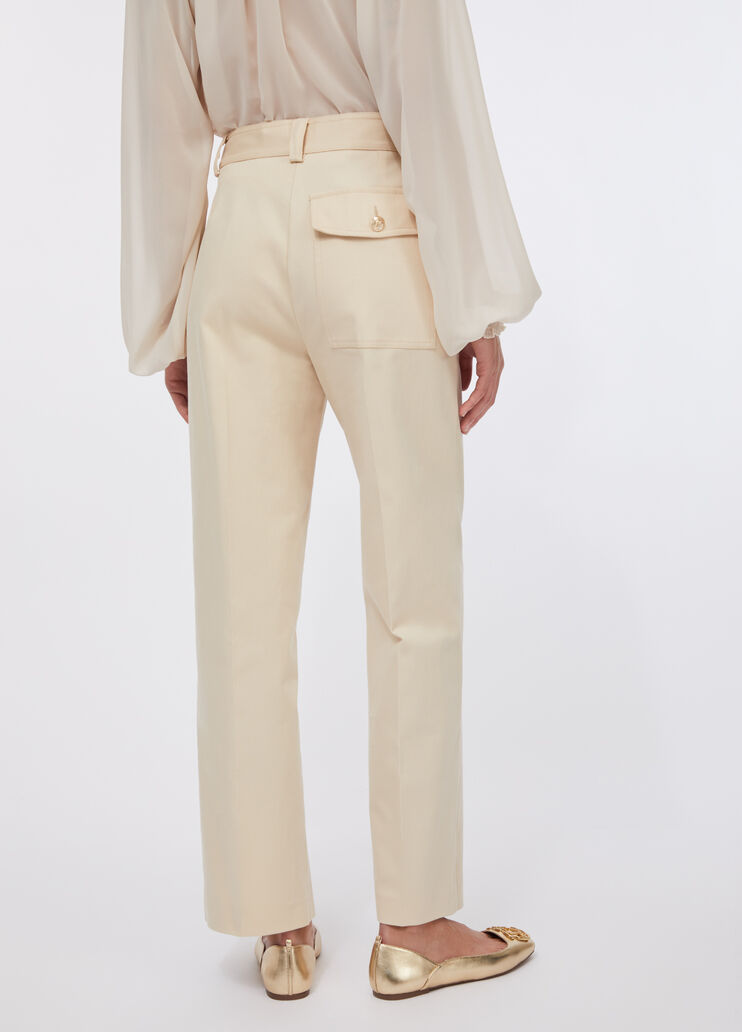 Pantalones chinos de algodón blanco Liu Jo - large image number 1