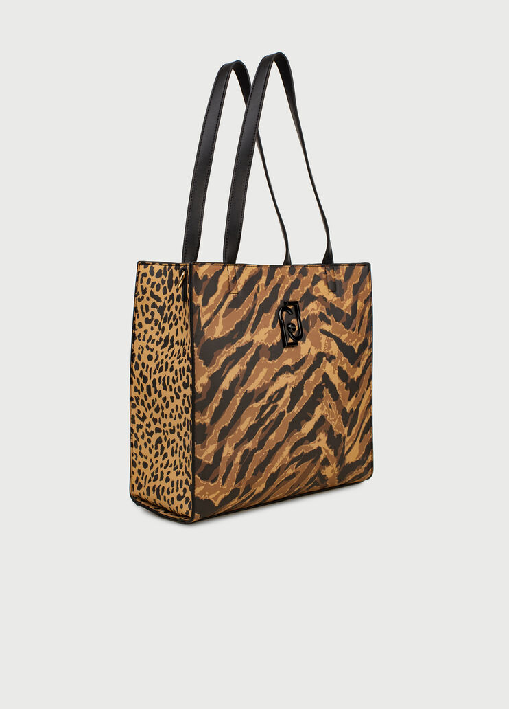 Shopping bag with logo Brown Liu Jo - large image number 1 Shopping bag with logo Brown Liu Jo - large image number 1