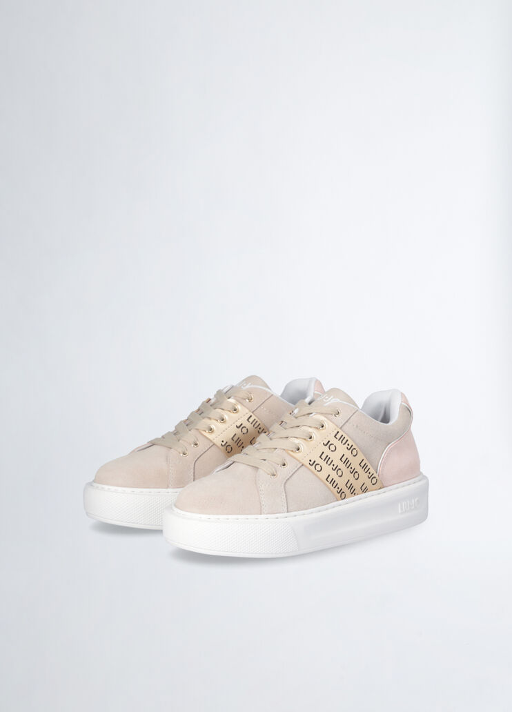 Sneakers with perforated logo beige Liu Jo - large image number 2 Sneakers with perforated logo beige Liu Jo - large image number 2