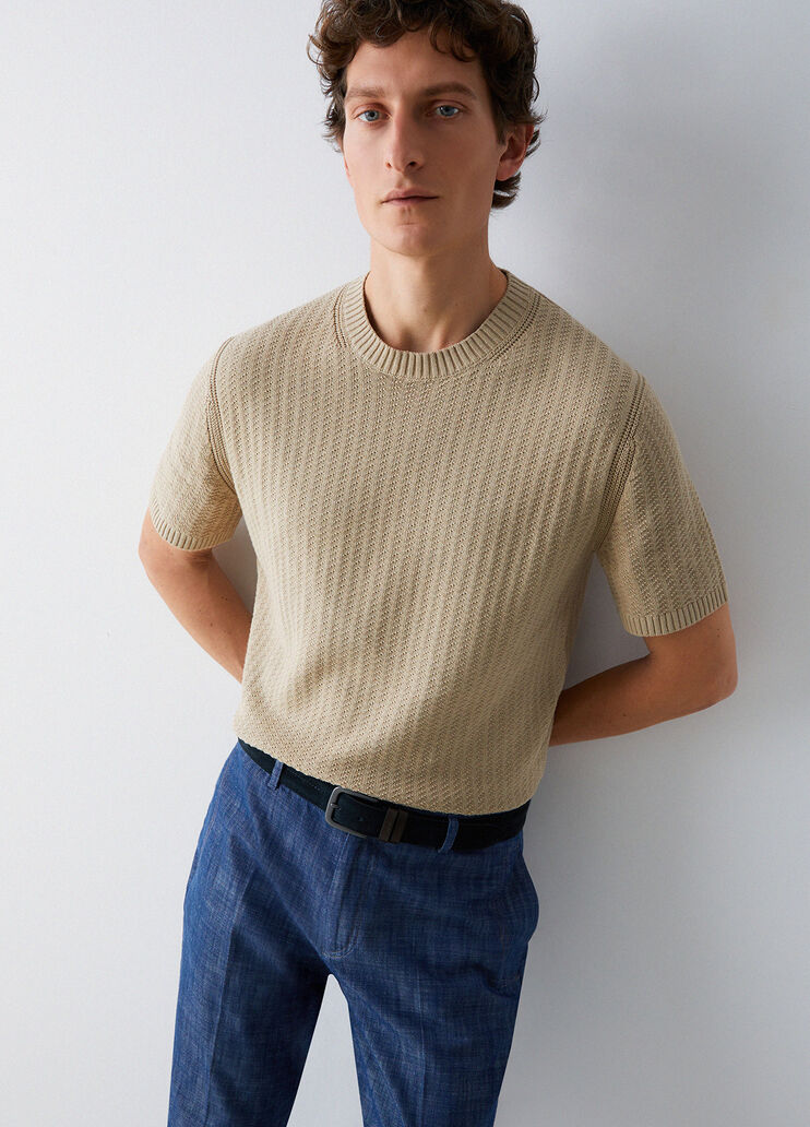 T-shirt en maille beige Liu Jo - medium