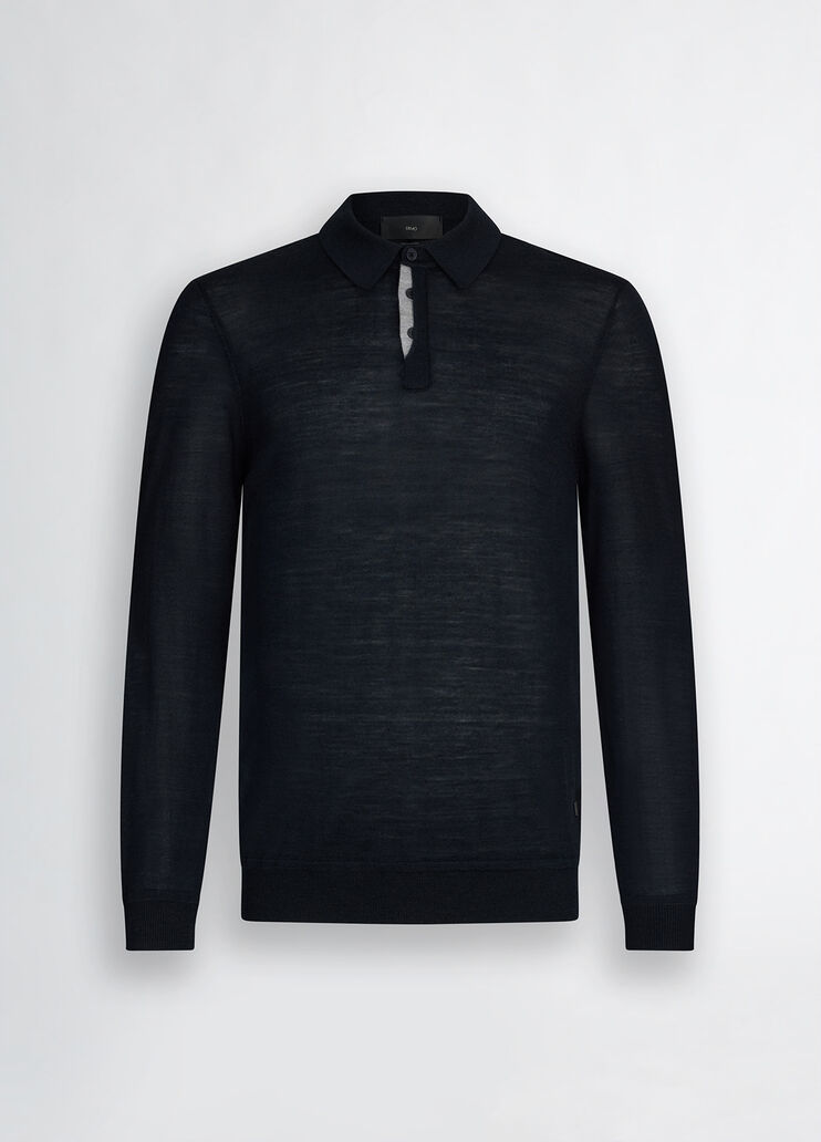 Blue wool-blend polo shirt dark blue Liu Jo - large image number 6 Blue wool-blend polo shirt dark blue Liu Jo - large image number 6