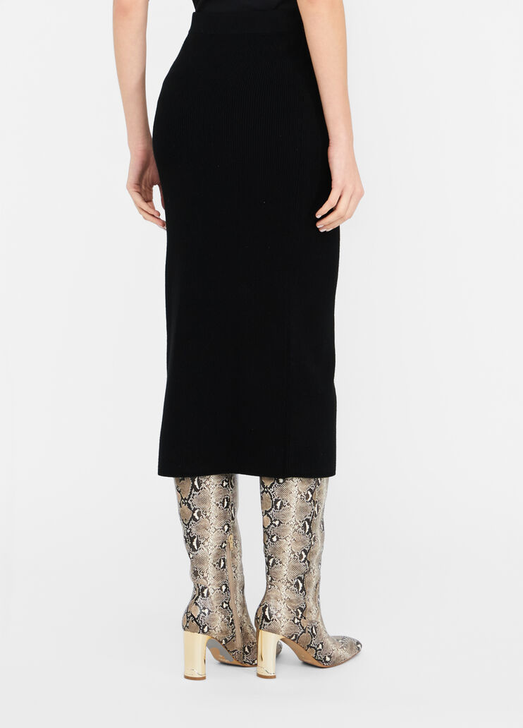 Long mesh skirt black Liu Jo - large image number 1 Long mesh skirt black Liu Jo - large image number 1