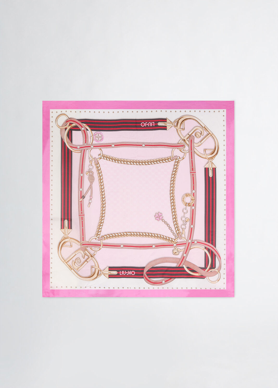 Foulard avec imprim&eacute; rose Liu Jo - large image number 2