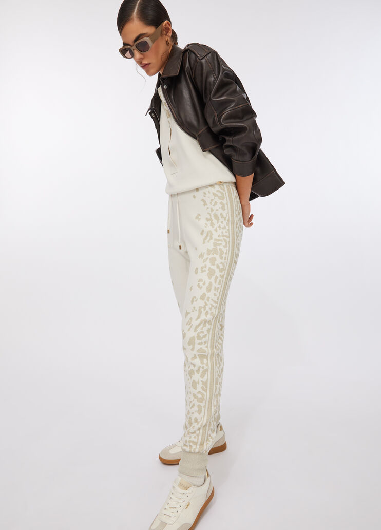 Брюки с анималистическим принтом белый Liu Jo - large image number 2