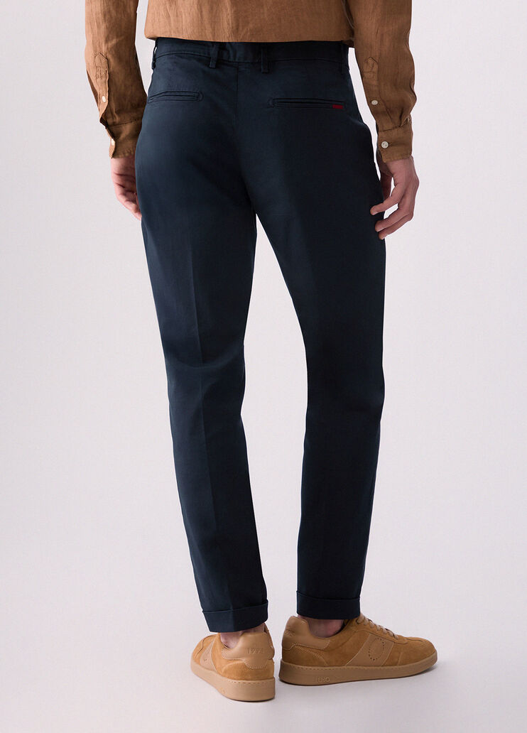Chinos with turn-ups dark blue Liu Jo - medium