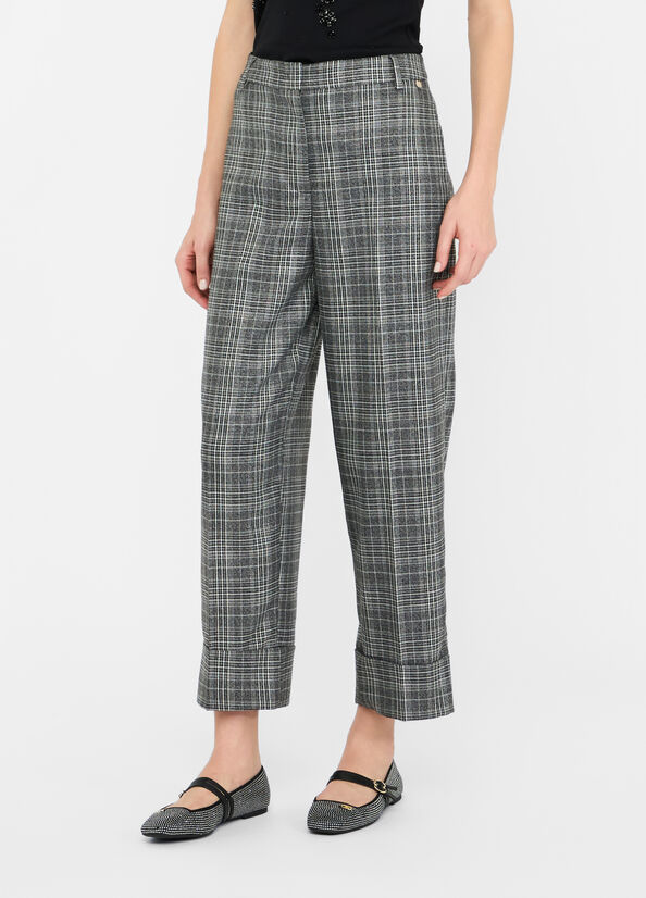 Glen plaid trousers glen plaid Liu Jo - large image number 0