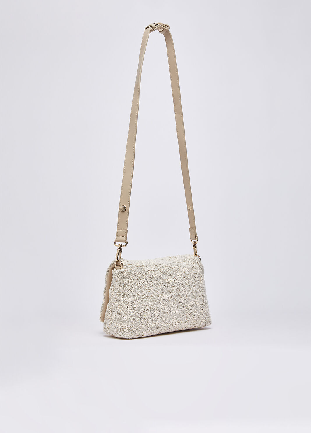 Sac format moyen LaPuffy en crochet cr&egrave;me Liu Jo - large image number 3