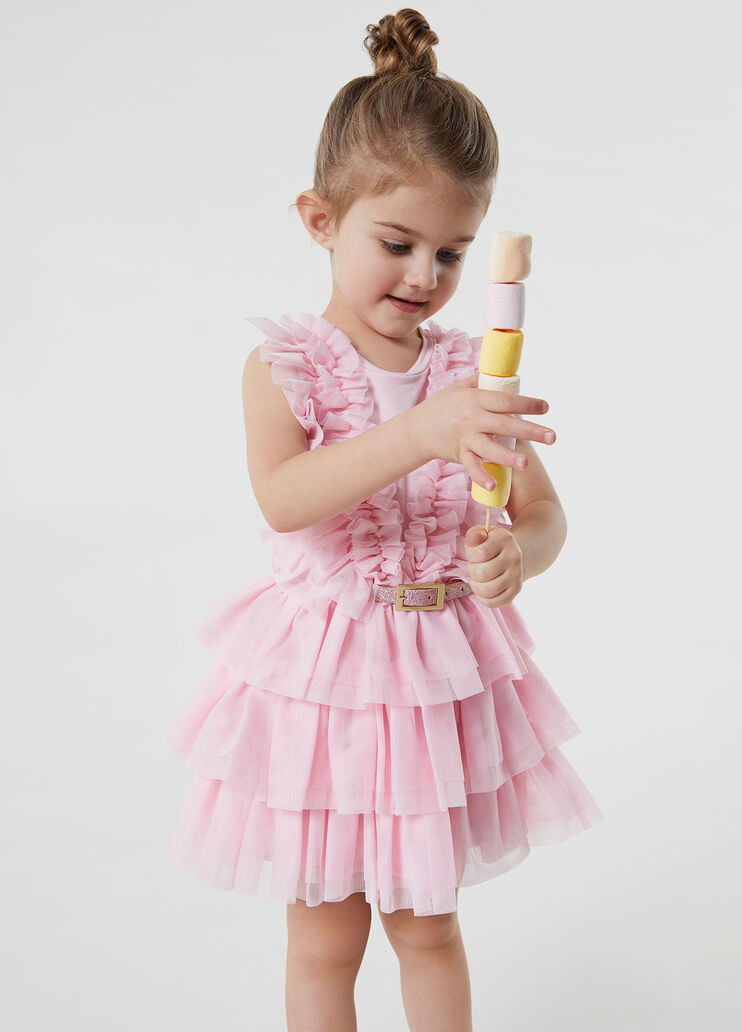 Short tulle dress light pink Liu Jo - large image number 2 Short tulle dress light pink Liu Jo - large image number 2