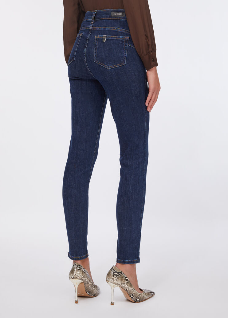Skinny-Jeans mit hohem Bund Denimblau Liu Jo - large image number 1