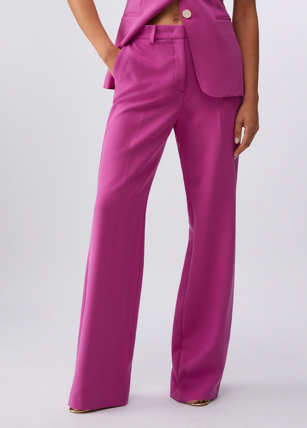 Palazzo trousers orchid pink Liu Jo - large image number 0