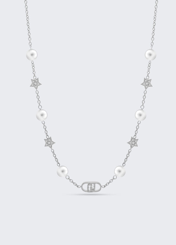 Tour de cou avec perles synthétiques argent Liu Jo - medium