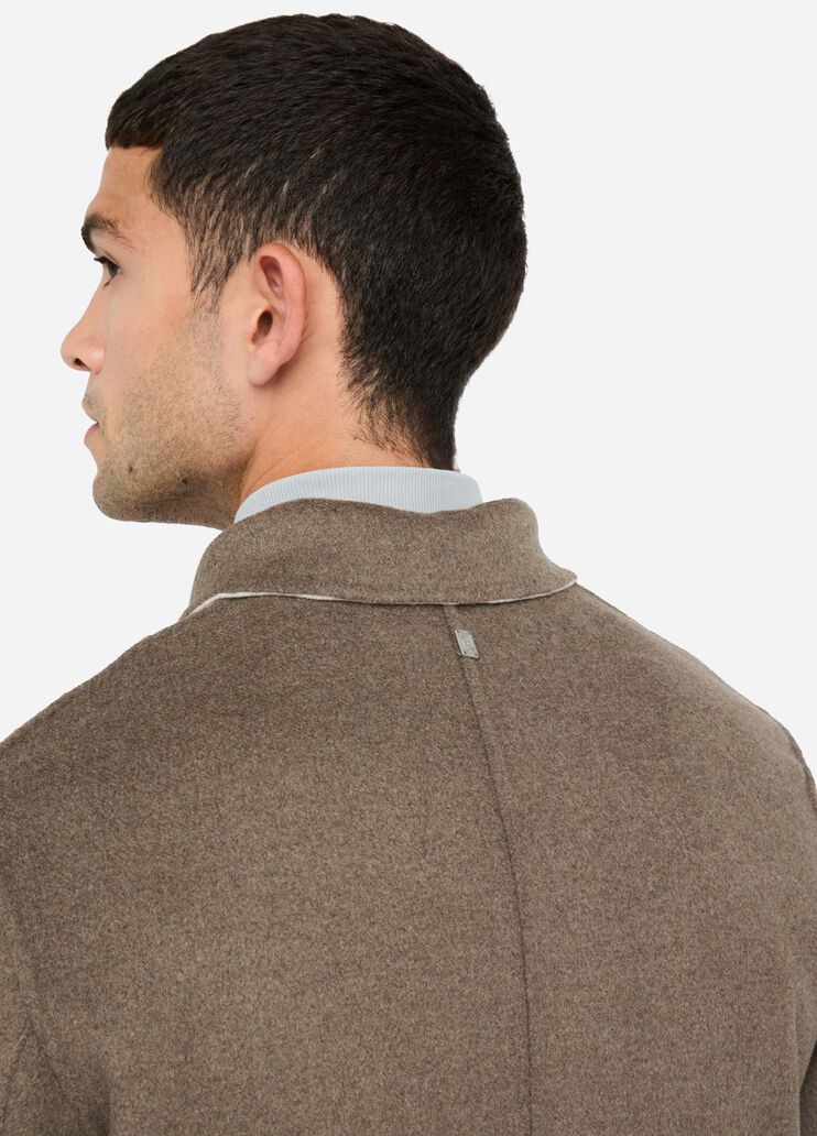 Reversible wool coat white/brown Liu Jo - large image number 4 Reversible wool coat white/brown Liu Jo - large image number 4