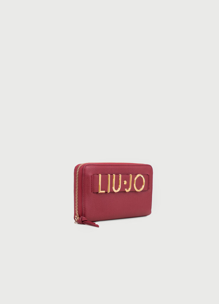 Large wallet with logo Cherry Red Liu Jo - large image number 1