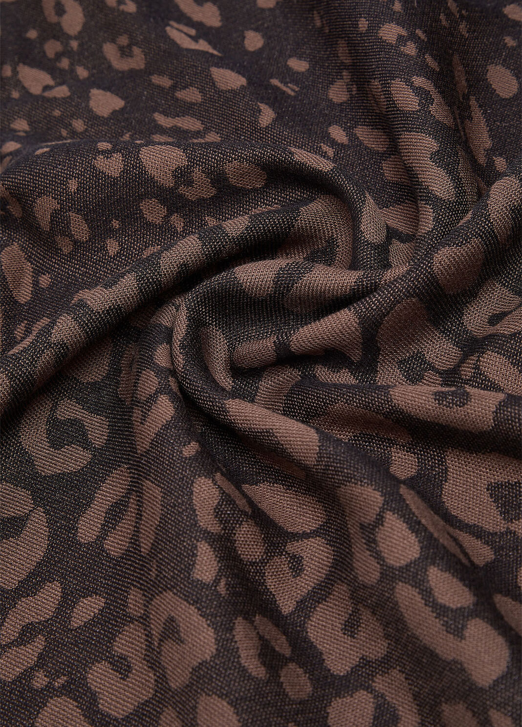 Stole jacquard animal-print with logo black Liu Jo - large image number 4