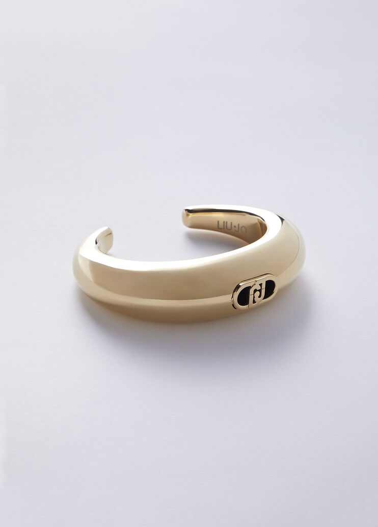 Rigid bracelet with logo gold colour Liu Jo - medium