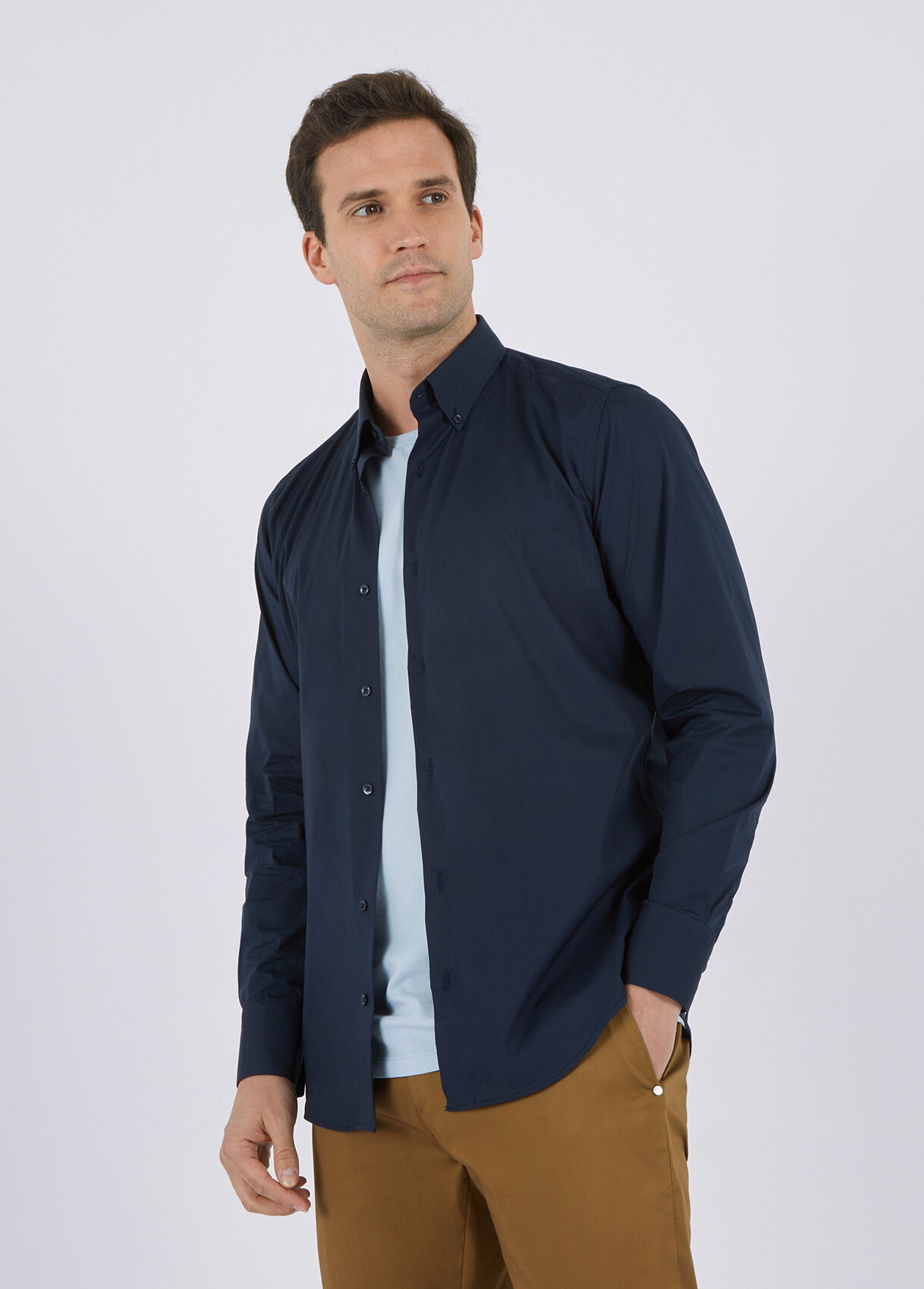 Slim fit button down shirt
