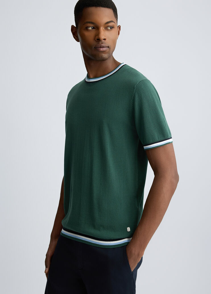 Green men’s T-shirt dark green Liu Jo - medium Green men’s T-shirt dark green Liu Jo - medium