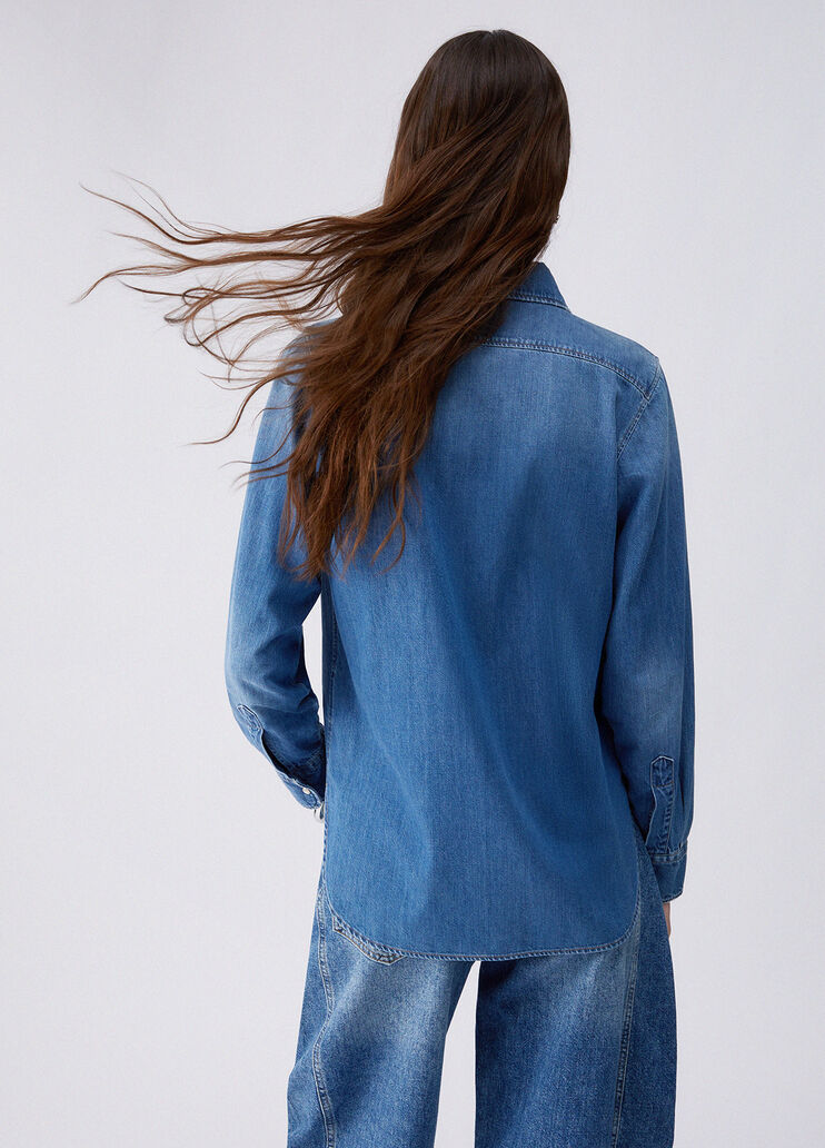 Denim shirt dark blue denim Liu Jo - medium