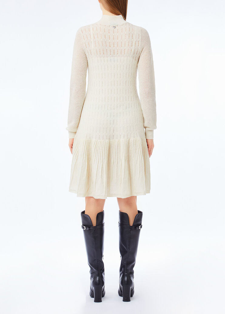 Kleid aus Wolle und Alpaka Wei&szlig; Liu Jo - medium