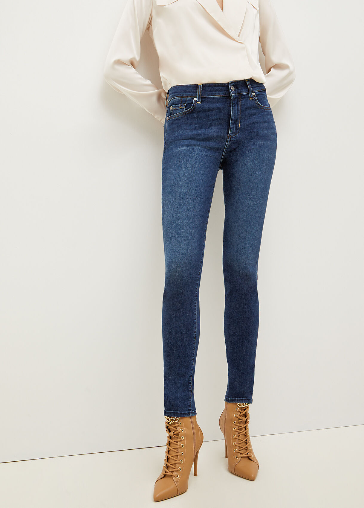 Used effect skinny jeans