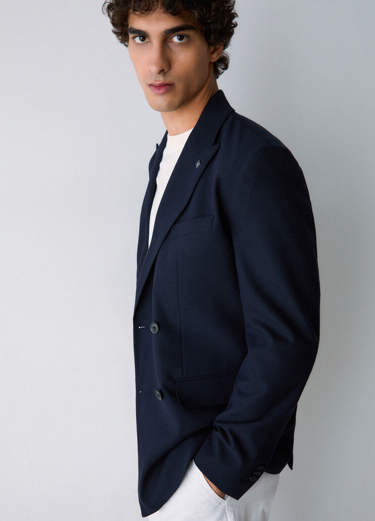 Elegant jacket double-breasted dark blue Liu Jo - medium