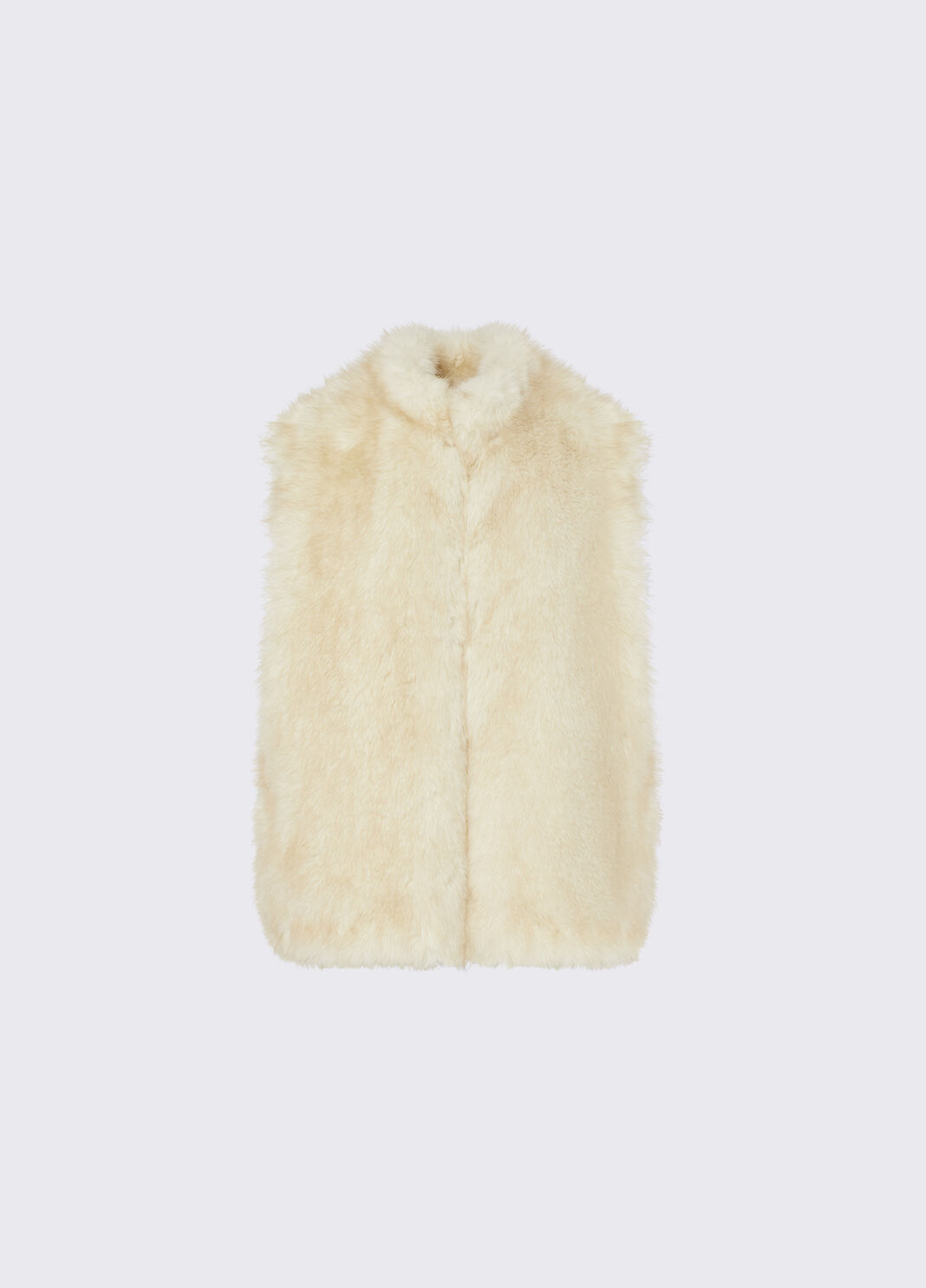 Faux Fur Vest with Belt cream Liu Jo - large image number 6