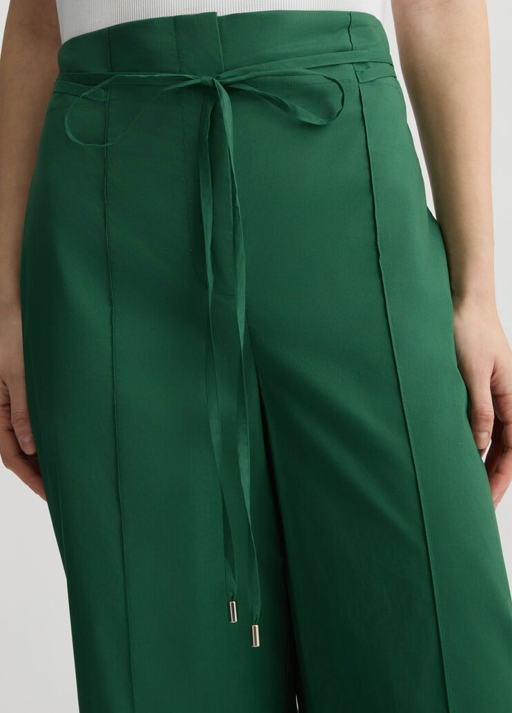 Green trousers with belt tropical jungle Liu Jo - large image number 2 Green trousers with belt tropical jungle Liu Jo - large image number 2