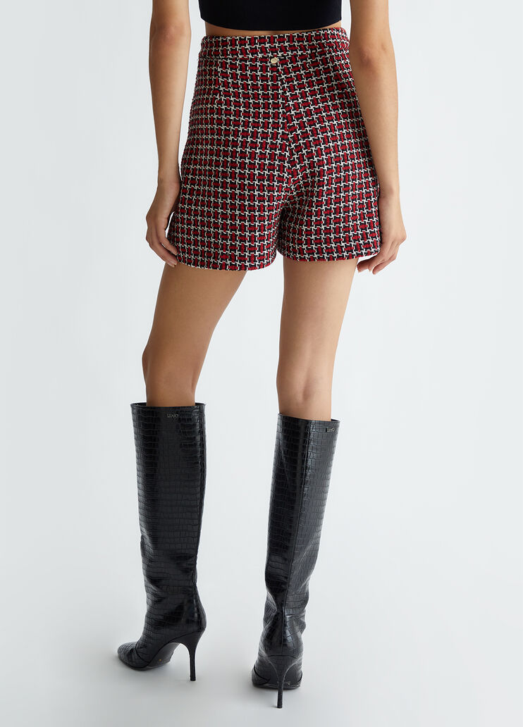 Shorts de tweed rojo Liu Jo - medium Shorts de tweed rojo Liu Jo - medium