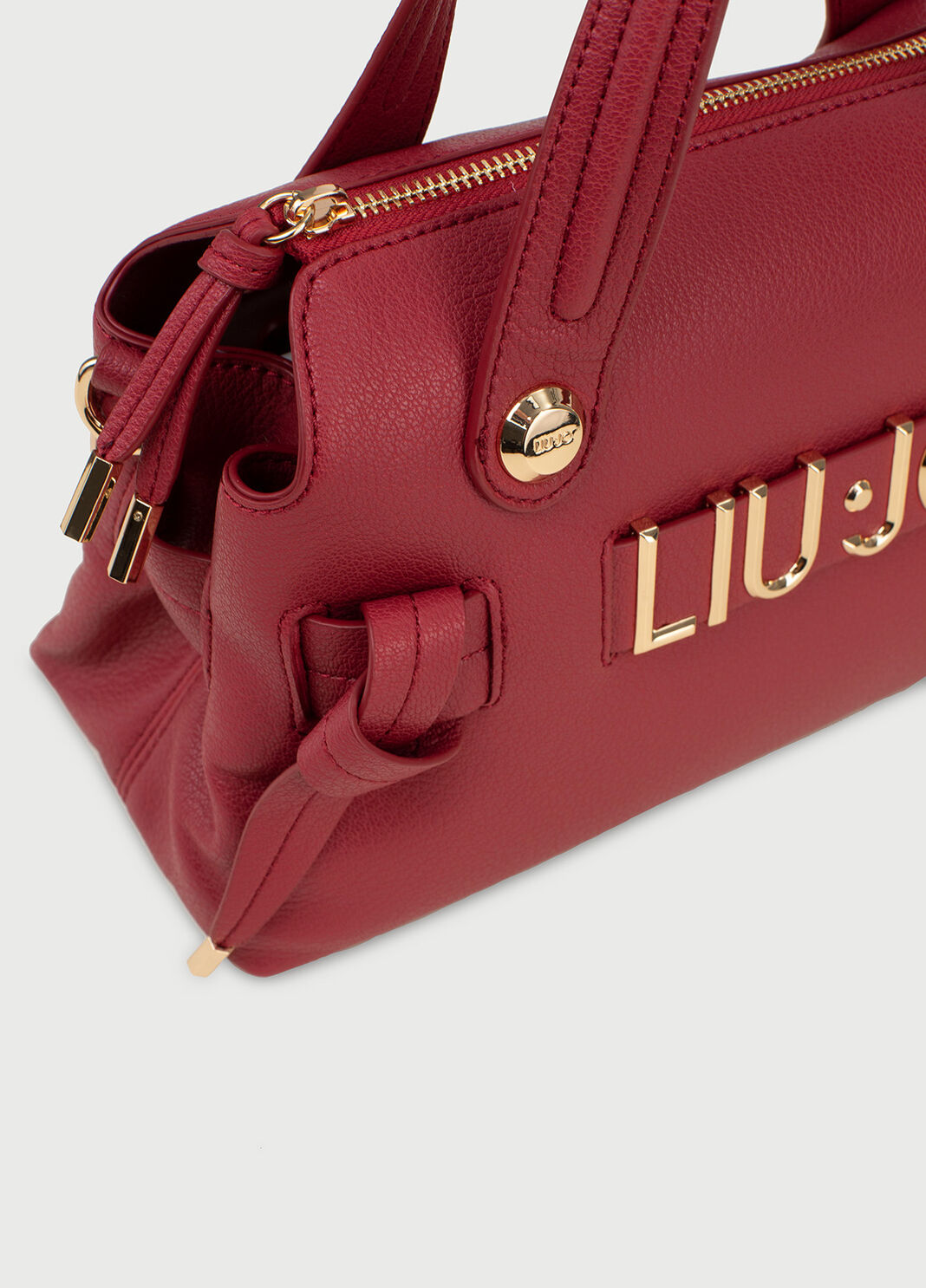 Small boston bag with logo Cherry Red Liu Jo - large image number 4