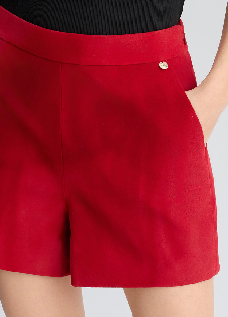 Suede shorts red Liu Jo - large image number 2 Suede shorts red Liu Jo - large image number 2