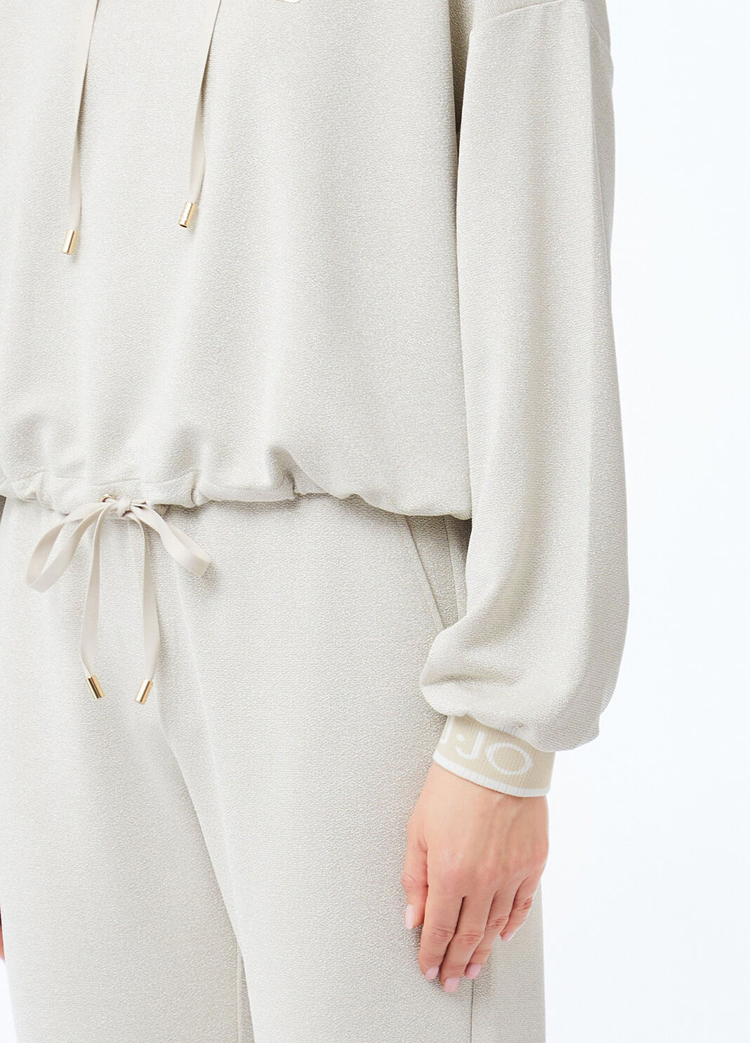 Lurex&reg; hoodie beige Liu Jo - large image number 2