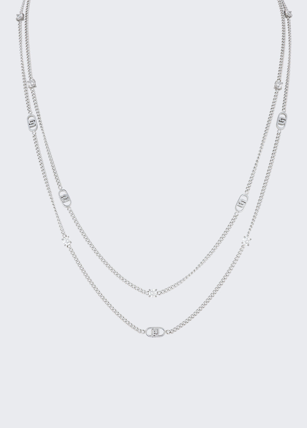 Multi-strand necklace with diamant&eacute;s silver Liu Jo - large image number 0
