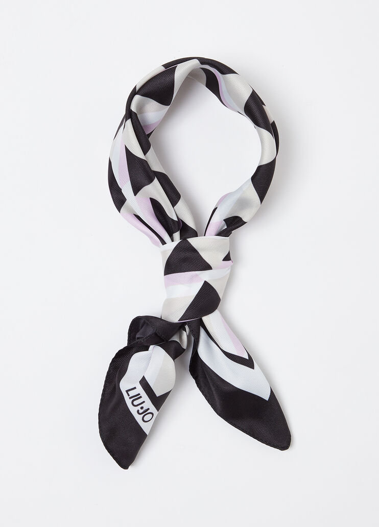 Foulard avec imprimé géométrique noir Liu Jo - medium