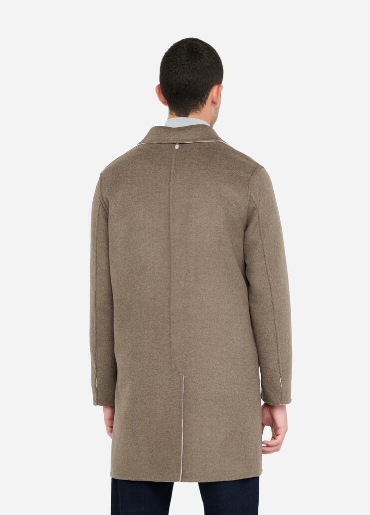 Reversible wool coat white/brown Liu Jo - large image number 1 Reversible wool coat white/brown Liu Jo - large image number 1